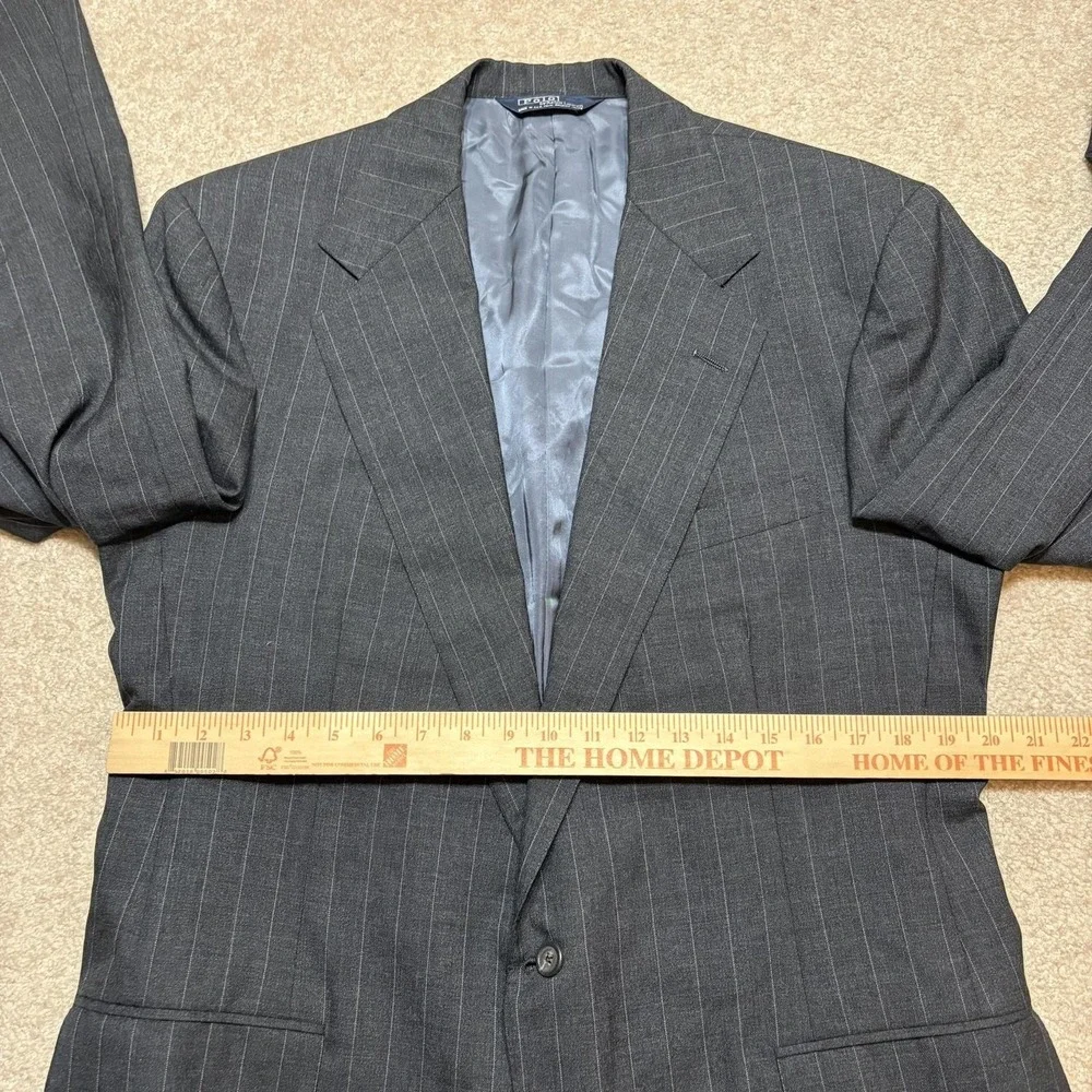 Polo By Ralph Lauren Blazer Mens 42 Pinstripe Wool Sport Coat USA Neiman Marcus